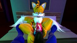 2boys 3d 5_toes animated anthro balls barefoot bed blue_fur erection feet foot_fetish foot_focus footjob fox furry furry_only hedgehog male male_only mammal miles_prower mp4 naked no_sound nude penis pov soles sonic_(series) sonic_the_hedgehog source_filmmaker tails testicles thick_penis toes twitching veiny_penis video yellow_fur yevlinsfm