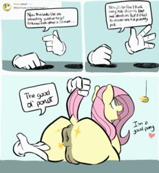 1girls animated anus comic dialogue disembodied_hand english_text equid equine female feral fluttershy_(mlp) friendship_is_magic furry heart hi_res hypnosis lifting_tail mammal mind_control my_little_pony ponut puffy_anus slimewiz sparkle text