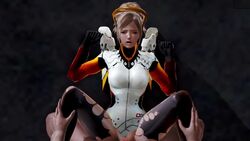 3d animated blonde_hair defeated high_heels medium_hair mercy moaning overwatch peril pussy sex sound stockings vaginal_penetration video