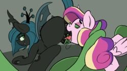 16:9 alicorn animated arthropod brainwashing changeling cunnilingus duo equid female female/female friendship_is_magic furry half-closed_eyes horn looking_at_another looking_at_partner looking_back mammal mind_control my_little_pony open_mouth oral princess_cadance_(mlp) pussy queen_chrysalis_(mlp) sex slimewiz smile tongue tongue_out vaginal_penetration wings yuri