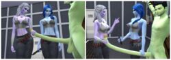 1boy 2019 2girls 3d alien alien_girl angry beard big_penis black_hair blue_hair blue_skin boots brown_hair castration clothed_female_nude_male cock_and_ball_torture control_panel curvy devious_desires deviousdesires erect_nipples erection female femdom fight glande grabbing grabbing_penis gray_hair green_skin imminent_castration indoors knife long_hair long_penis male malesub map matrixsims penis_awe purple_skin straight tattoo testicles the_sims the_sims_4 tied tied_feet tied_hands top torture trio warrior