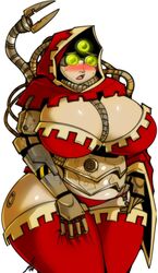 1girls adeptus_mechanicus ass bbw big_breasts blush cybernetic_arm cybernetic_eye cybernetic_leg cybernetic_limb cybernetic_limbs cybernetics cyborg female female_only huge_breasts imperium_of_man sexualyeti solo solo_female techpriest thick_thighs warhammer_(franchise) warhammer_40k