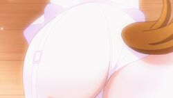 16:9_aspect_ratio 2015 animal_tail animated animated_gif anime_screencap ass back bent_over close-up dog_tail female from_behind garter garter_belt garter_straps hips lingerie nonaka_yuki panties pantsu production_ims screen_capture screencap screenshot shinmai_maou_no_testament shinmai_maou_no_testament_burst solo stockings sweat tail thick_thighs thighs underwear white_legwear white_panties white_underwear