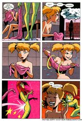 2d 2girls angry batman:_the_animated_series batman_(series) breasts canonical_scene comic dc_comics dcau dialogue dr._harleen_quinzel edit female female_only green-skinned_female green_skin harleen_quinzel harley_quinn lee_loughridge multiple_girls ncbb nipples nude poison_ivy poison_ivy_(dcau) shane_glines speech_bubble the_new_batman_adventures towel_snap