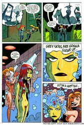 2d 2girls angry batman:_the_animated_series batman_(series) breasts canonical_scene comic completely_nude completely_nude_female dc_comics dcau dialogue edit female female_only green-skinned_female green_skin harleen_quinzel harley_quinn lee_loughridge multiple_females multiple_girls ncbb nipples nude nude_female poison_ivy poison_ivy_(dcau) pubic_hair pussy shane_glines shower speech_bubble the_new_batman_adventures