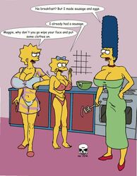 female female_only human incest lisa_simpson maggie_simpson marge_simpson multiple_females multiple_girls tagme the_fear the_simpsons yellow_body yuri