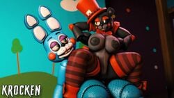 3d 3d_(artwork) animated big_breasts big_penis bouncing bouncing_breasts breasts female femboy_on_female five_nights_at_freddy's five_nights_at_freddy's_2 freddy_fazbear's_pizzeria_simulator hips krocken_(artist) large_breasts lefty_(fnaf) no_sound penetration reverse_cowgirl_position sex sfm source_filmmaker straight tagme toy_bonnie_(fnaf) video