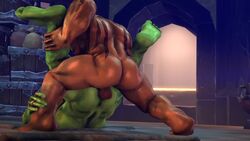 3d anal_sex animated ass bara deep_penetration duo erection galianbeastsfm garrosh_hellscream gay green_skin holding_legs legs_grab male male_only no_sound nude orc tagme video warcraft world_of_warcraft yaoi