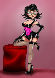 breasts cartoon_network elbow_gloves eleanor_butterbean glasses high_heels lipstick the_grim_adventures_of_billy_and_mandy