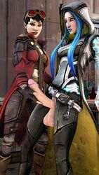 1futa 1girls 3d 3d_(artwork) balls big_penis borderlands borderlands_3 dentol dickgirl erection futa_on_female futanari gearbox_software intersex maya_(borderlands) patricia_tannis penis source_filmmaker testicles