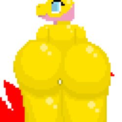 animated anthro cum_in_ass gif penis pixel_art sex transparent_background yellow_dragon