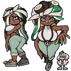 clothed female female_only marina_(octo_expansion) marina_(splatoon) medium_ass medium_breasts nintendo omoitukan2 pearl_(octo_expansion) pearl_(splatoon) splatoon