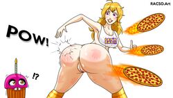 anus ass breasts chica_(fnaf) cupcake_(fnaf) five_nights_at_freddy's pizza pussy racso_art