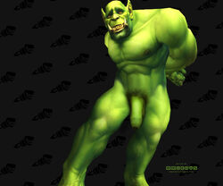 3d edit male male_only mmoboys mmoboys_(artist) orc orc_male penis solo warcraft