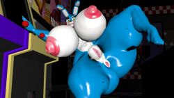 3d 3d_(artwork) ass_focus big_ass big_breasts breasts_bigger_than_head female female_only five_nights_at_freddy's huge_ass huge_breasts nude robot robot_girl toy_bonnie_(fnaf) tyranfox_(artist)