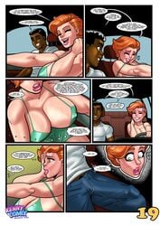 1milf archie_comics big_breasts big_penis bulge bulge_down_leg bulge_through_clothing chuck_clayton comic dark-skinned_male dark_skin dialogue imminent_cheating interracial kennycomix kennycomix's_riverdale_stories mary_andrews milf mother_and_son's_friend page_19 penis_awe penis_through_clothing rabies-t-lagomorph red_hair redhead temptation veronica_and_hermione_in_parent-teacher_meeting young_man_and_milf