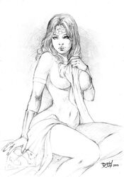 1girls 2019 amazon artist_name bed belly_button big_breasts black_and_white bracer bracers breasts busty cape dated david_lima dc dc_comics diana_prince ed_benes_studio erect_nipples exposed_nipples eye_contact female female_only goddess holding_cape human justice_league large_breasts long_hair looking_at_viewer midriff monochrome navel nipples no_bra pinup signature sitting sketch solo stomach superheroine themysciran thighs tiara topless uncensored wonder_woman wonder_woman_(series)