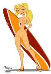 1girls alpha_channel areolae artist_name big_breasts bimbo blonde_hair breasts bridgette_(tdi) female female_only for_sticker_use green_eyes hair innie_pussy nipples no_background nude parrapa_32 phillipthe2 png pussy solo sticker_template surfboard teenager total_drama_island transparent_background transparent_png watermark