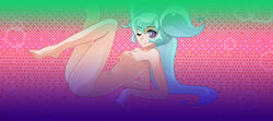 1girls blue_hair breasts crush_crush female female_focus female_only long_hair nipples pamu_(crush_crush) sad_panda_studios small_breasts solo solo_female solo_focus