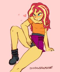 sunset shimmer from equestria girls by rainbowsprinklesart