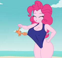 1girls beach breasts cleavage curvy equestria_girls erect_nipples female female_only feral huge_breasts imminent_pain mashoart my_little_pony nipple_bulge nipple_tweak nipples panties pinkie_pie_(eg) pinkie_pie_(mlp) pokies unitard unitard_pull wide_hips zoophilia