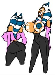 1girls ahsoka_tano alternate_breast_size breasts_bigger_than_head clone_wars_ahsoka_(aged_up) female female_only huge_breasts kevemperor solo star_wars tagme togruta xelbaxexilex