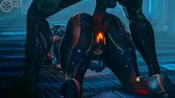 3d all_fours anal anal_penetration anal_sex animated ass erection female fingering fingering_self from_behind glowing_pussy male masturbation meklab mp4 penetration penis pussy sex sound straight valkyr_(warframe) video warframe