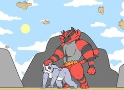 2boys all_fours anal anal_sex animated anthro anthro_on_anthro battlefield_(super_smash_bros) big_penis black_fur blue_eyes canine chubby crossover doggy_style erection eye_patch feline flaccid foreskin furry furry_only gay grey_fur hand_on_head head_grab holding humanoid_penis incineroar interspecies larger_male livesinabag male_only nintendo no_nipples orange_fur outdoors penetration penis pokemon pokemon_sm red_fur sex size_difference smaller_male source_request star_fox stripes super_smash_bros. tail thick_penis thick_thighs wide_hips wolf wolf_o'donnell yaoi yellow_sclera