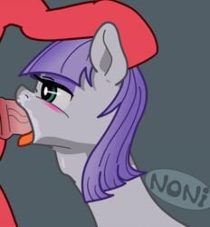 animated big_macintosh_(mlp) crade_elcin maud_pie_(mlp) my_little_pony noni oral smooth_skin throat_bulge