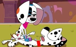 101_dalmatian_street 101_dalmatians 16:10 absurd_res anatomically_correct animal_genitalia animal_penis animal_pussy bandana black_body black_fur blush brother brother_and_sister canid canine canine_penis canine_pussy canis collar da_vinci_(101_dalmatians) dalmatian disney domestic_dog dylan_(101_dalmatians) female feral feral_on_feral fur hi_res hypergal incest male mammal multicolored_body multicolored_fur penis pussy sex sibling sister spots straight tongue tongue_out two_tone_body two_tone_fur vaginal_penetration white_body white_fur