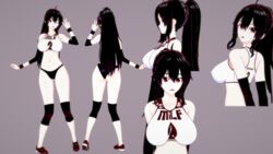 1girls 3d extremesoda gym_uniform koikatsu milf raven_branwen rwby source_request