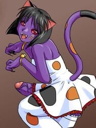 1futa bishoujo_senshi_sailor_moon black_hair breasts cat_girl daimon death_busters erection futanari humanoid long_hair monster_of_the_day nekonneru open_mouth penis purple_bonus purple_skin short_hair tagme tail uncensored veiny_penis villainess