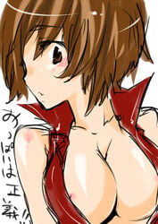 meiko open_clothes open_shirt sara_(pixiv118728) sara_(uunyan) shirt sketch solo vocaloid