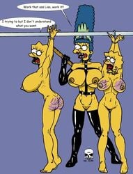 female female_only human incest lisa_simpson maggie_simpson marge_simpson multiple_females multiple_girls nipples tagme the_fear the_simpsons yellow_body yuri