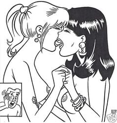 archie_andrews archie_comics betty_and_veronica betty_cooper breasts david_farley female multiple_girls veronica_lodge yuri