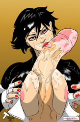 1boy 1boy1girl 1girls 5_fingers alternate_breast_size artist_name atlee big_breasts big_penis black_hair breasts brown_background brown_eyes color colored colored_nails copyof cum dark_hair dc dc_comics erect erect_penis erection facial female female_focus gigantic_penis huge_breasts huge_cock huge_penis large_breasts large_penis licking licking_penis light-skinned_female light-skinned_male light_skin lipstick long_penis makeup male male/female male_on_female male_with_female massive_penis nail_polish nipples painted_nails paizuri paizuri_lead_by_female paizuri_on_lap penis pink_nipples plain_background red_lips red_lipstick red_nails semen sex short_hair signature straight superheroine superman_(series) terra_(dc) the_high_king thick_penis tongue tongue_out uncensored unseen_male_face vein veins veiny veiny_penis