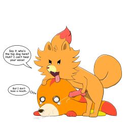 1:1 2026 absurd_res ambiguous_gender animal_genitalia animal_penis awoofy black_nose bodily_fluids canid canine canine_genitalia canine_penis cheek_tuft cum cum_on_face cum_on_ground cum_on_snout cumshot curled_tail dialogue digital_media_(artwork) dipstick_ears dipstick_tail ear_markings ears_down ejaculation electricdoghouse empty_eyes english_text erection facial_tuft fangs feral fur generation_10_pokemon genital_fluids genitals hand_on_own_penis hand_on_penis head_tuft hi_res humiliation kirby_(series) knot knotted_penis lying male male/ambiguous male_feral mammal markings masturbation multicolored_body multicolored_ears multicolored_fur nintendo on_front on_top open_mouth orange_body orange_ears orange_fur orange_tail penis penis_on_ears pink_penis pivoted_ears pointy_ears pokemon pokemon_(species) pokemon_ww pombon pomken prick_ears quadruped red_body red_ear_tips red_fur red_nose red_tail_tip sheath simple_background snout speech_bubble stylized_empty_eyes tail tail_markings tears teeth text thought_bubble tongue tongue_out tuft white_background