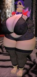anthro areolae ass big_ass big_breasts breasts bubble_ass bubble_butt cleavage female ferialexonar furry hisuian_typhlosion huge_ass huge_breasts pasties pokemon pokemon_(species) tagme thick_thighs typhlosion wide_hips