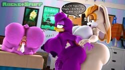 16:9 3d 3d_(artwork) 4k absurd_res after_sex ambiguous_penetration amy_rose anthro ass avian big_breasts big_butt bird bodily_fluids bouncing_breasts breast_size_difference breasts breath cellulite clenched_teeth cum cum_from_ass cum_from_vagina cum_in_ass cum_in_vagina cum_inside digital_media_(artwork) english_text eulipotyphlan female genital_fluids group gynomorph head_tuft hedgehog hi_res hirundinid huge_breasts huge_butt intersex intersex/female lagomorph larger_gynomorph larger_intersex leaking_cum leporid looking_pleasured mammal motion_lines nude nude_female nude_gynomorph oscine panting passerine penetration rabbit rocketspuff sega size_difference smaller_female sonic_(series) sonic_riders sonic_the_hedgehog_(series) spank_marks speech_bubble stomach_bulge swallow_(bird) teeth text thick_thighs trio tuft vanilla_the_rabbit wave_the_swallow wide_hips widescreen
