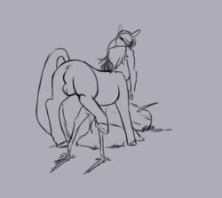 anal anal_penetration anal_sex animal_genitalia animal_penis animated anus ass backsack balls big_dom_small_sub bigger_male bouncing_balls centaur cervid equid equid_taur equine equine_penis from_behind_(disambiguation) hair horse horsecock human_on_taur long_hair male male/male male_only male_penetrating mammal mammal_taur monochrome mortalbeing nude penetration penis penis_in_ass quadruped rear_view sex size_difference stuck taur taur_penetrating taur_penetrating_human