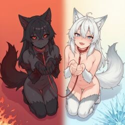 hellhound (monster girl encyclopedia) from monster girl encyclopedia by bereft