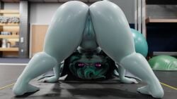 1920x1080 3d angry barefoot belly big_ass blender bottomless bunny_ears bunny_girl female female_focus female_only green_hair grey_skin gym headwear jack-o'_pose jack-o_pose lagomorph league_of_legends legs looking_at_viewer nipples no_humans nude nude_female presenting_hindquarters presenting_pussy purple_eyes pussy pussy_focus rabbit_ears rabbit_girl riot_games short_hair shortstack small_breasts solo_focus sweaty_body topless vex_(league_of_legends) vulva yordle