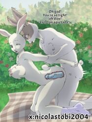 3:4 anthro anthro_on_anthro anthro_penetrated anthro_penetrating anthro_penetrating_anthro beastars border breasts condom duo erection female female_penetrated genitals haru_(beastars) hi_res humanoid_genitalia humanoid_penis infidelity lagomorph leporid male male/female male_penetrating male_penetrating_female mammal mizuchi's_boyfriend_(beastars) outside_border penetration penis public rabbit safe_sex sex sexual_barrier_device tobias2004 vaginal_penetration wearing_condom