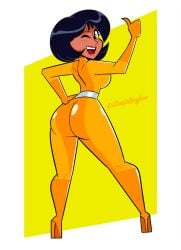 1girls 2020 aged_up alex_(totally_spies) artist_name ass atomickingboo big_ass big_breasts black-haired_female black_hair bodysuit boots breasts cartoon_network clothed clothed_female clothing english english_text female female_focus female_only fully_clothed fully_clothed_female heart-shaped_buckle heart_buckle heel_boots heeled_boots high_heel_boots high_heels jpeg looking_at_viewer tan-skinned_female tan_body tan_skin teasing teasing_viewer text thick_thighs thighs totally_spies warner_bros warner_brothers