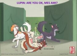 2025 anal anal_knotting anal_sex animal_genitalia animal_penis anthro anthro_on_feral anthro_penetrated anus artist_name ass ass_to_ass balls belfort_(belfort_and_lupin) belfort_and_lupin bird_dog black_body black_ears black_eyes black_fur black_hair black_nose black_tail bodily_fluids brown_body brown_ears brown_fur brown_nose brown_tail canid canine canine_genitalia canine_penis canine_turn canis cum cum_in_ass cum_inside cum_on_belly cum_on_body dialogue domestic_dog ear_piercing ejaculation english_text erection exclamation_point fennec_(artist) feral feral_penetrating feral_penetrating_anthro french_spaniel fur genital_fluids genitals green_sclera grey_body grey_fur group hair hand_on_knot hand_on_penis handjob hi_res holding_another's_knot holding_another's_penis holding_knot holding_penis hunting_dog hybrid intraspecies intraspecies_bestiality knot knot_grab knot_root knot_root_grab knotted_penis knotting labyrinth looking_at_viewer looking_back looking_pleasured lupin_(belfort_and_lupin) male male/male male_penetrated male_penetrating male_penetrating_male mammal multicolored_body multicolored_ears multicolored_fur multicolored_tail orange_eyes orgasm outside painting_(artwork) penetration penile penile_penetration penis penis_grab penis_in_ass piercing quadruped question question_mark red_ears red_hair red_wolf reverse_doggystyle sangie_nativus sex signature spaniel tail tan_body tan_ears tan_fur tan_tail text tongue tongue_out traditional_media_(artwork) trio two_tone_body two_tone_fur watercolor_(artwork) wolf wolfdog zoophilia