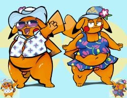 aloha_shirt anthro balls belly blueguylie bottomless bottomless_female bottomless_male breasts clothed clothing duo eyewear female femboy flaccid gay gay_anal gay_male gay_sex generation_1_pokemon genitals hat headgear headwear hi_res homosexual homosexual_male homosexual_sex humanoid_genitalia humanoid_penis kazepika-kun male male/female male/male male_penetrated male_penetrating mr._windychu ms._wavychu namipika-chan navel nintendo overweight pattern_clothing pattern_shirt pattern_topwear penis pikachu pokemon pokemon_(species) pokemon_winds_and_waves pokemon_ww shirt sunglasses tanned topwear vulva