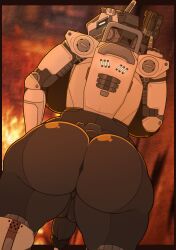 absurd_res areola ass back_boob backsack balls big_breasts big_butt bodily_fluids breasts cum ejaculation electronic_arts genital_fluids genitals gun gynomorph hi_res huge_breasts huge_butt huge_hips huge_thighs humanoid intersex looking_back machine metal metallic_body penis ranged_weapon rear_view respawn_entertainment robot solo spectre_(titanfall) synthetic thefoxydragon thick_thighs titanfall weapon wide_hips
