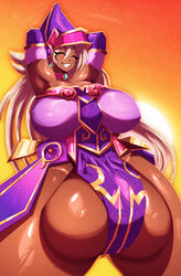 1futa apprentice_illusion_magician armpits bulge dark-skinned_futanari dark_skin futa_only futanari hands_behind_head huge_balls huge_breasts huge_hips huge_thighs hyper hyper_balls hyper_bulge hyper_hips hyper_thighs intersex leotard long_hair naughty_face penis_in_panties purple_leotard riendonut seductive seductive_smile smile solo_futa standing thick_thighs venus_body wide_hips wizard_hat yu-gi-oh!