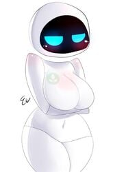 1girls angry anthro anthrofied arms_under_breasts belly belly_button big_ass big_breasts big_butt blue_eyes blush blushing breast_hold breasts butt cleavage curvy_figure cute cute_face disney eve_(wall-e) featureless_breasts featureless_crotch female female_only floating_head half-closed_eyes highres hips holding_breast huge_breasts humanoid invalid_tag large_ass large_breasts large_butt looking_at_viewer machine miiyauwu mouthless narrowed_eyes navel no_mouth no_nipples no_pussy pixar rizkitsuneki robot robot_girl signature simple_background solo solo_female thick thick_ass thick_thighs thighs voluptuous wall-e white_background white_body white_skin wide_hips