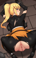 1girls anus ass darkness_(konosuba) girls_only kono_subarashii_sekai_ni_shukufuku_wo! nt00 pussy pussy_juice solo solo_female tagme